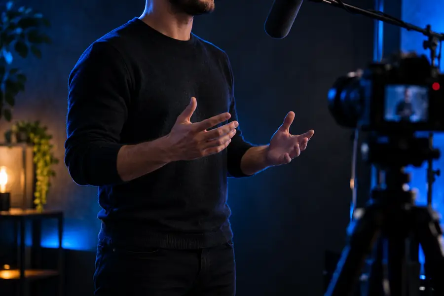 Original frame from a Latentsync lip-sync demonstration