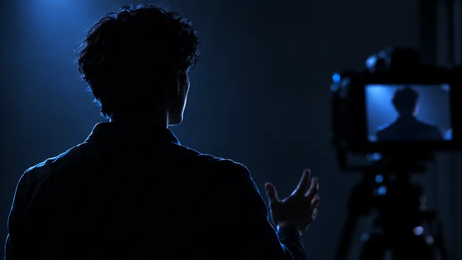 Original frame from a LatentSync demo clip